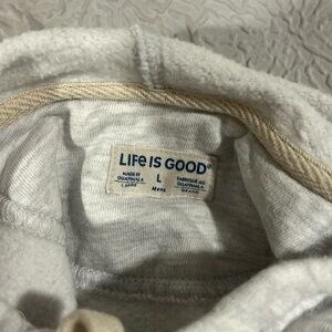 Life is Good grey hoodie